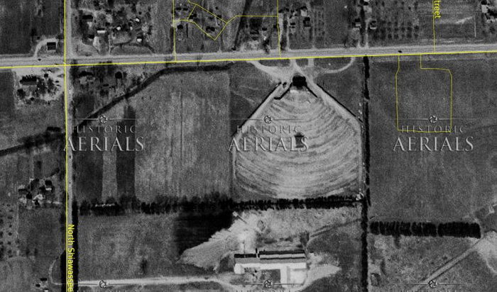 Skyway Drive-In Theatre - 1954 Aerial